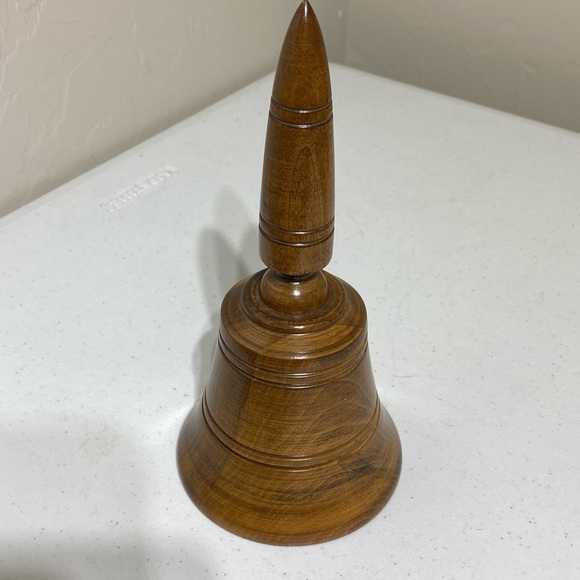 Vintage Wooden Musical Bell 9.5” x 5” EC - Picture 7 of 10